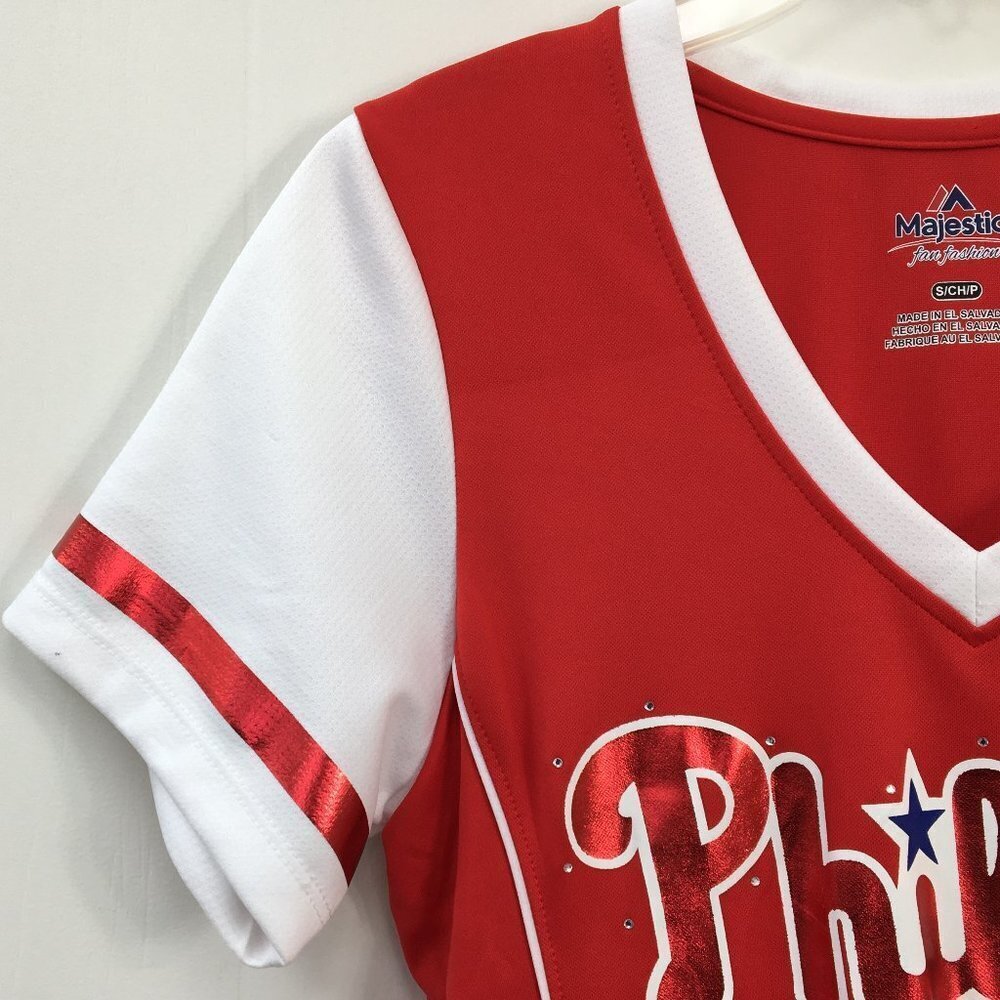 Philadelphia Phillies Women's Jersey and Shirt Top Bundle Size S/M GREAT - Picture 4 of 11